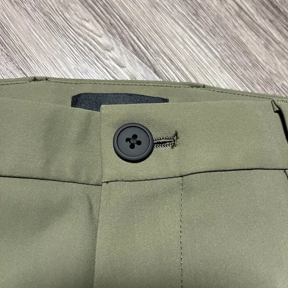 Theory Zaine SW Precision Ponte Pants Men's Size 33 Uniform Green Stretch NWT